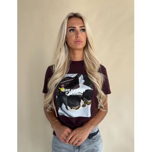 Elite Basic Luxury Digital T-Shirt – Brown XS