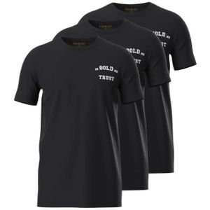 men Basic T-Shirt 3-Pack - Black XL