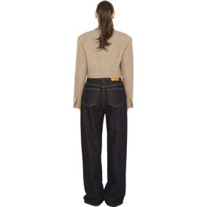 La Sisters - Classic Straight Leg Jeans - Donkerblauw