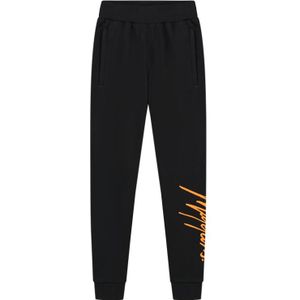 Malelions Kids Split Sweatpants - Black/Orange