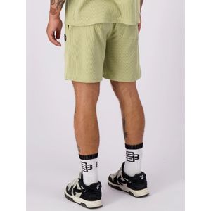 Monogram Waffle Shorts - Green XL
