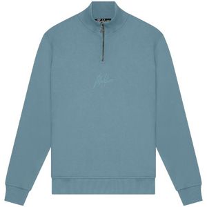 Malelions Turtle Half Zip - Smoke Blue