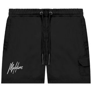 Malelions Kids Fransisco Pocket Sweat Short - Black/White 128