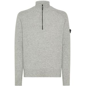 Peuterey - Braille 03 Half-Zip Sweater - Grijs - Wol