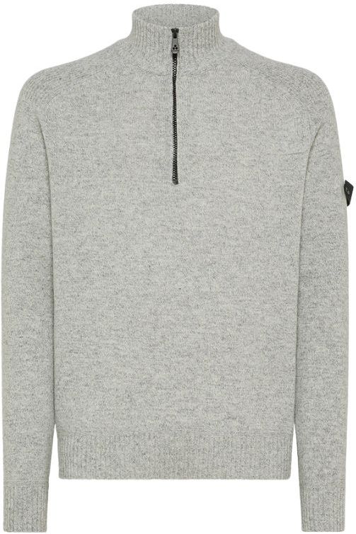 Peuterey - Braille 03 Half-Zip Sweater - Grijs - Wol