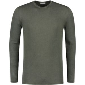 Purewhite Flat Sweater - Army Green XL