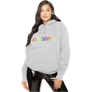 Rainbow Hoodie - Grey M