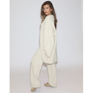 Suki - Sequins Jurk - Crème - Midi Jurk