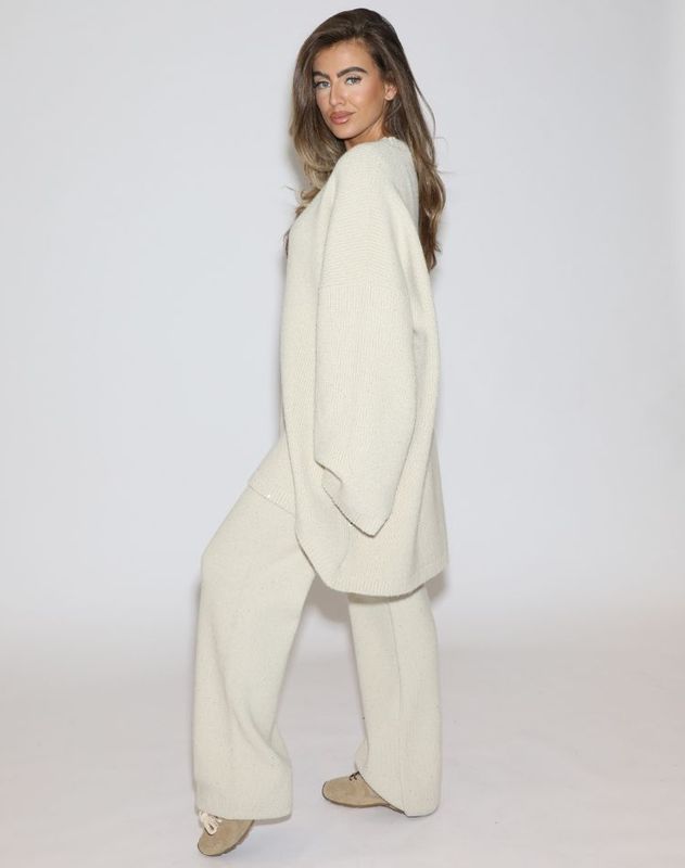 Suki - Sequins Jurk - Crème - Midi Jurk