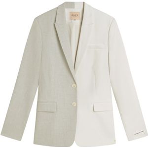 Suus Blazer - Creme White/Light Grey Melange XXL