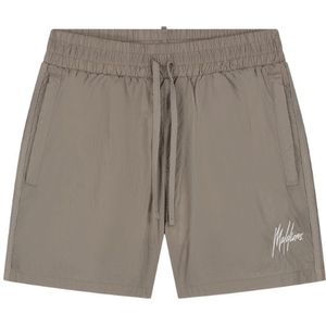 Malelions Crinkle Nylon Swim Shorts - Taupe M