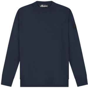 Malelions Knitted Crewneck - Navy M