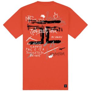 JorCustom Women Artist Slim Fit T-Shirt Women - Orange XS