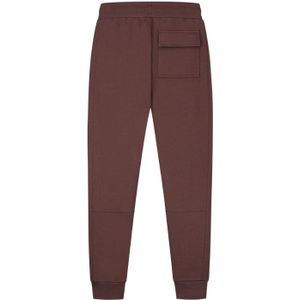 Malelions Duo Essentials Trackpants - Brown/Off White S
