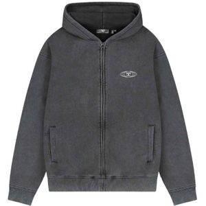 JorCustom Uncommon Fleece Zipped Hoodie - Acid Grey XS