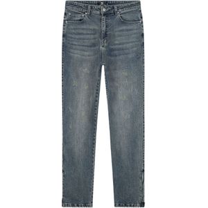 JorCustom Zipped Hem Denim Straight Fit - Pale Green 28