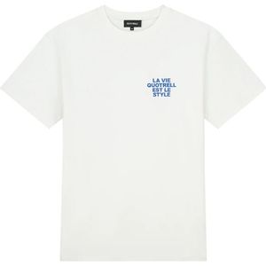 Quotrell La Vie T-Shirt - White/Blue XXL