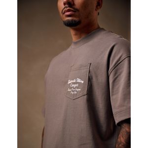 Croyez Fraternité Pocket T-Shirt - Dull Grey M