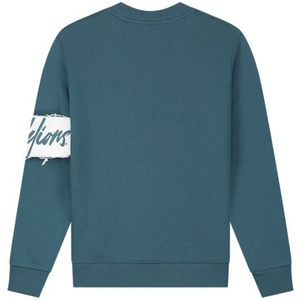 Malelions Captain Sweater - Petrol/White XL