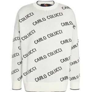 Carlo Colucci All Over Knit Sweater - White