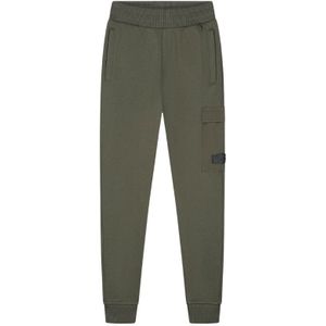 Malelions Kids Nylon Pocket Sweatpants - Moss Green 2-92