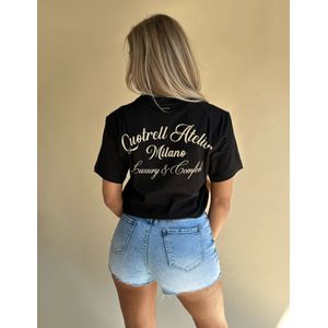 Quotrell Women Atelier Milano T-Shirt - Black/Beige