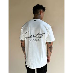 Quotrell Bologna T-Shirt - Off White/Brown XXL