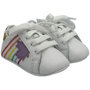 Dsquared2 Newborn Striped Legend Sneakers Lace - White/Gold/Multicolor 18