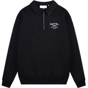 Croyez Fraternité Half Zip Sweater - Vintage Black