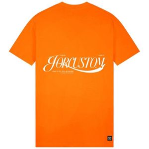 JorCustom KD25 Script Slim Fit Tee - Orange XS