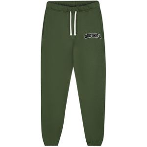 Quotrell University Pants - Army Green/White