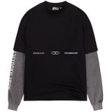 UncommonMinds - Double Layered T-Shirt - Zwart - Loose Fit