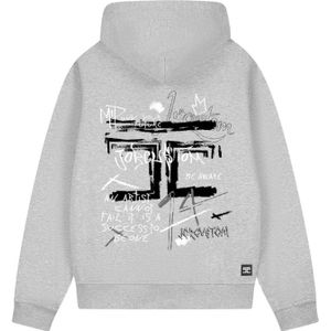 JorCustom Artist Fleece Zipped Hoodie - Grey Melange XS