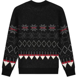 Malelions Christmas Sweater - Black/Red S