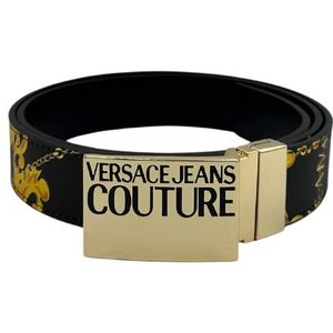 Versace Jeans Couture Men Logo Belt - Black/Gold