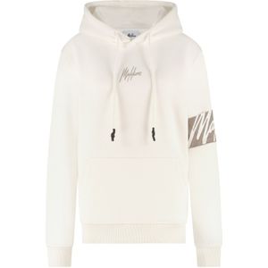 Malelions Women Captain Hoodie - Off-White/Taupe
