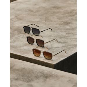 Malelions Abstract Sunglasses - Gold ONE