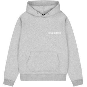 JorCustom Ribbon Fleece Oversized Hoodie - Grey Melange XS