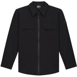 Malelions Kids Ripstop Zip Overshirt - Navy 6-116