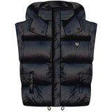 Guess - Ernestine Crop Padded Vest - Zwart - Gewatteerd