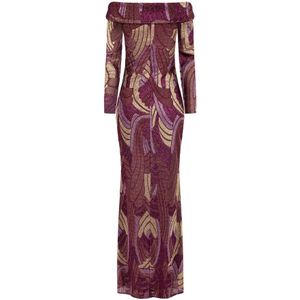 Rinascimento MISQ Abi Serena Dress - Rosso Bord XS