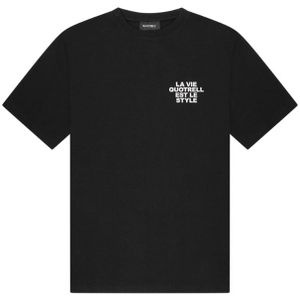 Quotrell La Vie T-Shirt - Black/White XS