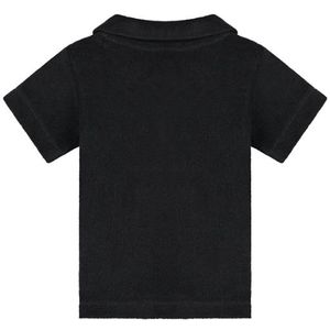 Malelions Baby Terry Polo - Black 3-6M