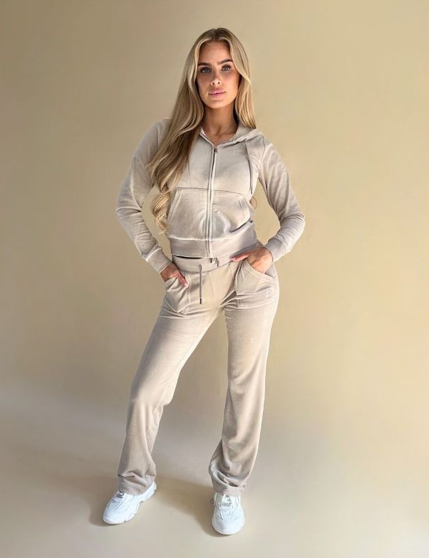 Harembroek - Effen - Fluweel/Nicky Velours - High Waist - Zakken aan de Zijkant