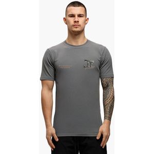 JorCustom Broken World Slim Fit Tee - Antraciet XS