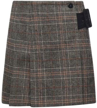 Pinko - Consolata Gonna - Multi - Plooirok - Beige/Grijs/Geel