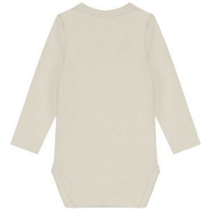 Malelions Baby Longsleeve Romper - Beige 9-12M