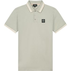 Quotrell Ithica Polo - Taupe/Faded Pink