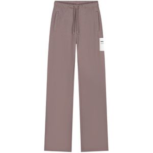 Malelions Women Label Straight Leg Sweatpants - Stone Brown XS