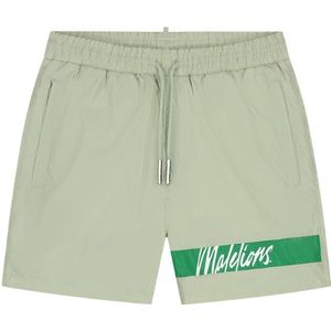 Malelions Captain Swim Shorts - Light Sage/Green S